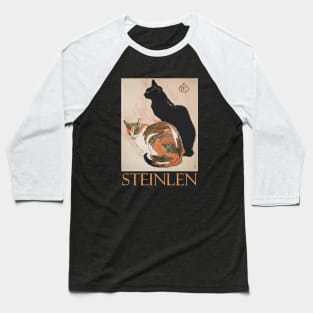 Two Cats by Théophile Steinlen Baseball T-Shirt